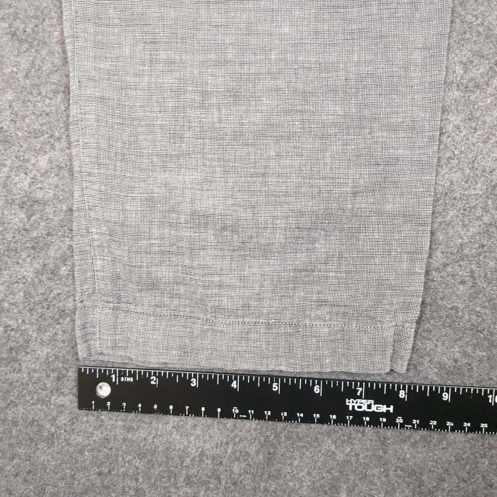 Banana Republic Aiden Fit Mens 36x32 Gray‎ Linen Blend Slim Chino Pants Slacks